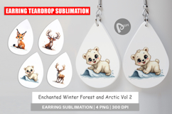 Winter Forest Arctic Friends Earring Product Image 1