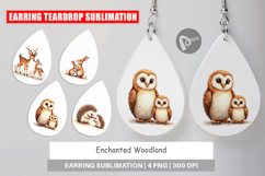 Woodland Mom &amp; Baby Animals Earring Product Image 2