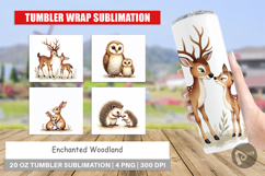 Woodland Mom Baby Animals Tumbler Product Image 1