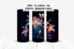 Seamless Flower Tumbler Wrap, Sublimation Floral Tumbler Set Product Image 15