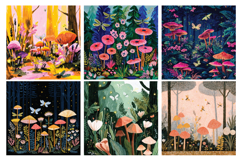 Enchanted Forest Digital Paper Vol.2, 40 PNG &amp; JPEG Product Image 2