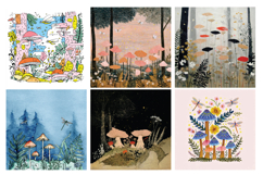 Enchanted Forest Digital Paper Vol.2, 40 PNG &amp; JPEG Product Image 5