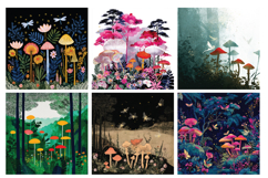 Enchanted Forest Digital Paper Vol.2, 40 PNG &amp; JPEG Product Image 7