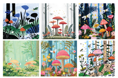 Enchanted Forest Digital Paper Vol.3, 40 PNG &amp; JPEG Product Image 4