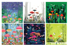 Enchanted Forest Digital Paper Vol.1, 40 PNG &amp; JPEG Product Image 6