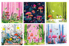 Enchanted Forest Digital Paper Vol.1, 40 PNG &amp; JPEG Product Image 7