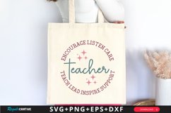 Encourage Listen Care Teacher SVG, Teacher SVG Design Product Image 3