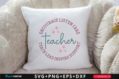 Encourage Listen Care Teacher SVG, Teacher SVG Design Product Image 2