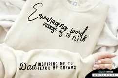 Dad Inspiring Me To Sleeve SVG, Father's Day SVG Design Product Image 1