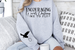 Encouraging words pushing me to fly Sleeve SVG Product Image 3