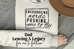 Dad Inspiring Me To Sleeve SVG, Father's Day SVG Design Product Image 3