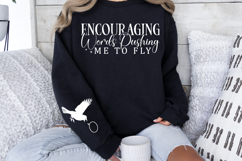 Encouraging words pushing me to fly Sleeve SVG Product Image 2