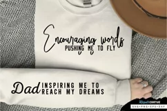 Dad Inspiring Me To Sleeve SVG, Father's Day SVG Design Product Image 2