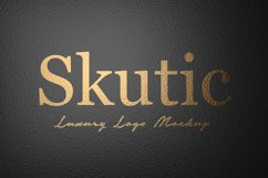 luxury papper black logo mockup psd Product Image 1