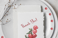 Cranberry Watercolor Clipart Bundle.18 PNG Elements. Product Image 5