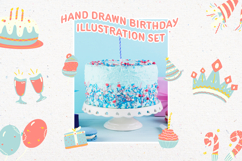 Softy Hand Drawn Birthday Illustration Set Product Image 6