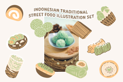 Tasty Indonesian Traditional Street Food Illustration Set Product Image 6