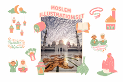Pastel Moslem Illustration Set Product Image 6
