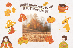 Yellow Pumpkin Cute Hand Drawn Autumn Illustration Set Product Image 6