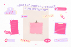Playful Memo and Journal Planner Illustration Set Product Image 6