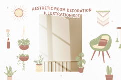 Calming Aesthetic Room Decoration Illustration Set Product Image 6