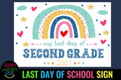 end of school sign