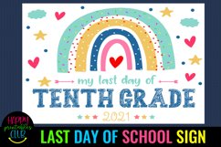 end of school sign