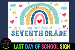 end of school sign 