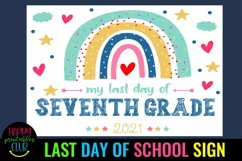 end of school sign 