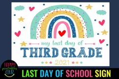 end of school sign