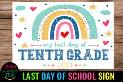 end of school sign 