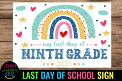 end of school sign 