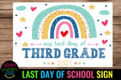 end of school sign