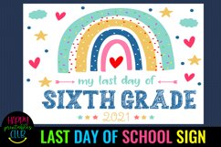 end of school sign 