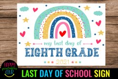 end of school sign