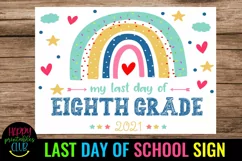 end of school sign