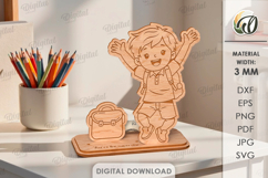 End of School Year Money Holder Laser Cut. Money Stand SVG Product Image 1