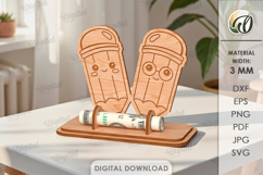 End of School Year Money Holder Laser Cut. Money Stand SVG Product Image 1