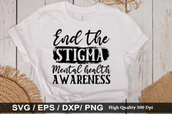 Mental Health SVG Design - Mental Health T-shirt Design Product Image 5