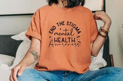 End The Stigma Mental Health SVG, Mental Health SVG Design Product Image 2