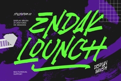 Endak Lounch - Display Brush Font Product Image 1