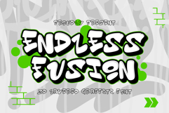 Endless Fusion - 3D Layered Graffiti Font Product Image 1