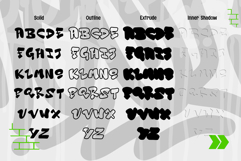 Endless Fusion - 3D Layered Graffiti Font Product Image 7