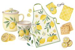 Endless Lemons Watercolor Clipart Pack Product Image 4