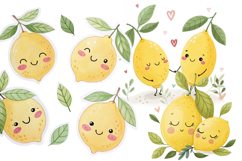Endless Lemons Watercolor Clipart Pack Product Image 8