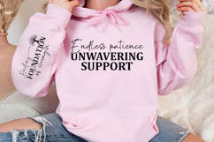 Endless patience unwavering support Sleeve SVG Product Image 2
