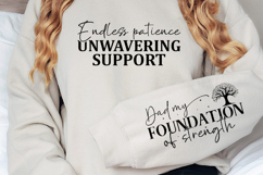 Endless patience unwavering support Sleeve SVG Product Image 3
