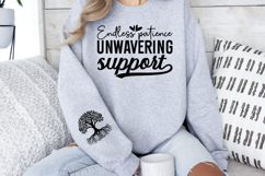 Endless patience unwavering support Sleeve SVG Design Product Image 3