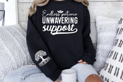 Endless patience unwavering support Sleeve SVG Design Product Image 2
