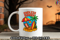 Endless Summer Beach PNG Tropical Vacation Outdoor Design